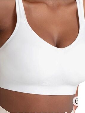 Shapermint Large Smooth White Wireless Bralette
